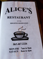 Alice's