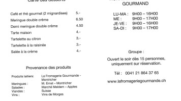 La Fromagerie Gourmande Espace Gourmand Fermé Lu Ma Et Magasin Ouvert 7j/7j