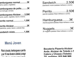 Bocatería-pizzería-burguer-raciones Alcázar.