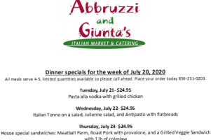 Abbruzzi Giunta's Italian Market