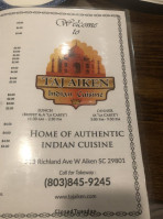 Taj Aiken Indian Cuisine